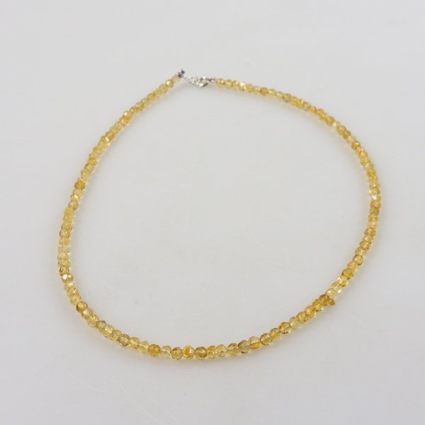 Choker Necklace with Citrine Quartz | 41 - 42 cm