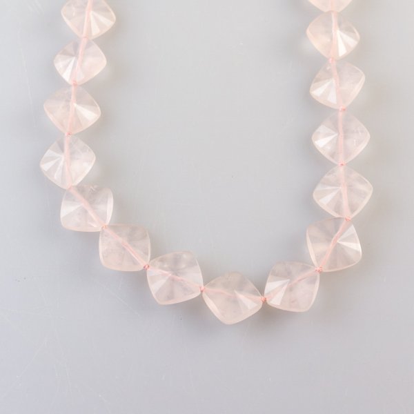 Pink Quartz Necklace | 43 cm