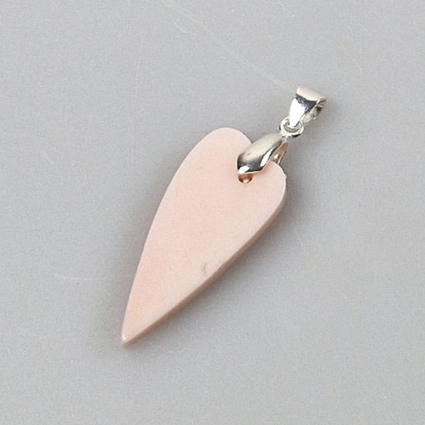 Heart pendant in Opale rosa
