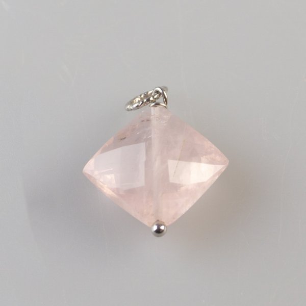 Pendant with Pink quartz | stone 2 cm