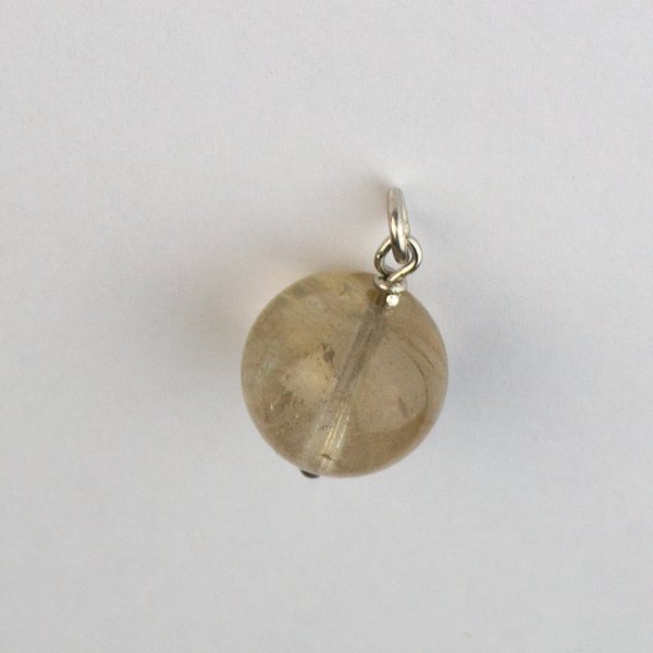 Pendant with Rutilated quartz sphere | 1,4 cm