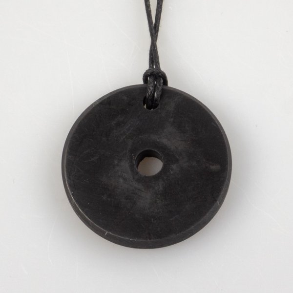 Shungite Pendant Hoop | stone 3,5x0,3 cm