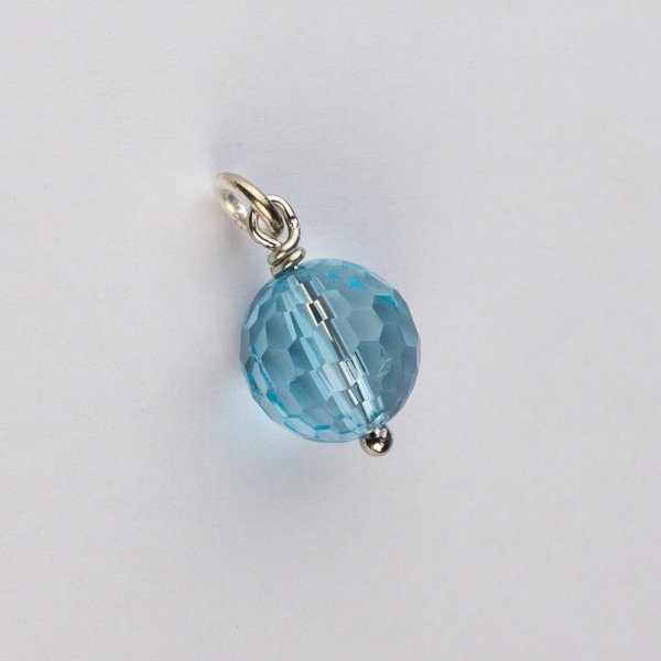 Pendant in Blue Topaz | stone 1 cm