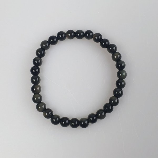 Elastic Bracelet with Obsidian | 17 cm (XS-S)