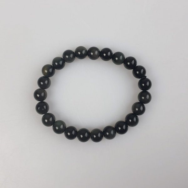Elastic Bracelet with Obsidian | 18-20 cm (S-M)