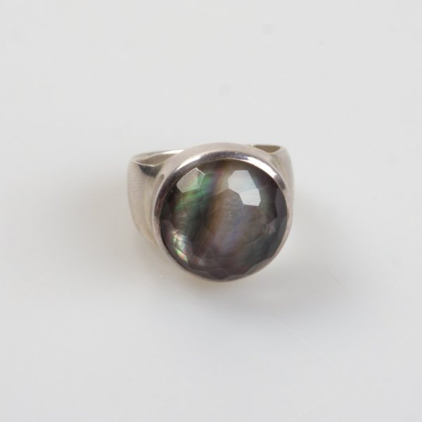 Ring in Mother of pearl and Silver | Size 19 mm