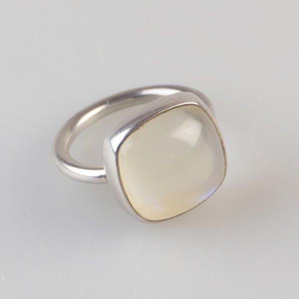 Ring in Silver and Moon Stone | Misura 20