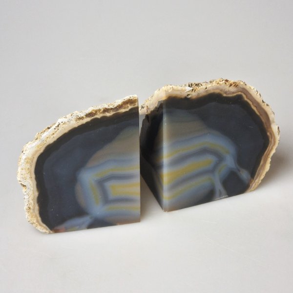 Agate Bookends | base 7,5 x 7, h 9 cm