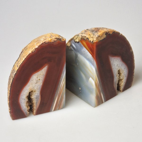 Agate Bookends | base 7,5 x 7, h 10,5 cm