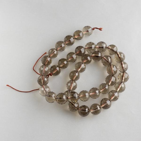 Smoky Agate Beads Strand | Lenght 40 cm, stone 1 cm