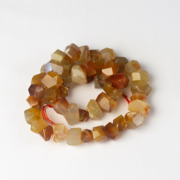 Agate Beads Strand | Lenght 40 cm, stone 1 x 1 cm