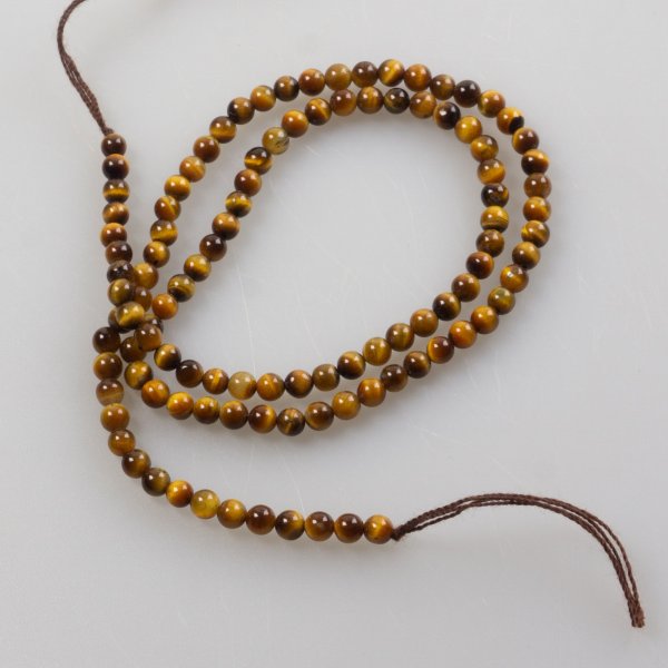 Tiger eye stone beads | Lenght 40 cm, stone 3 mm