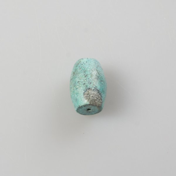 Turquoise barrel, pierced stone | stone 20 x 15 mm, hole 1 mm
