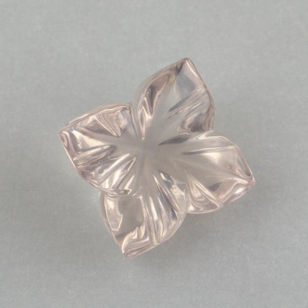 Faceted Gemstone, fantasy Cut Rose Quartz 15x15x10 mm 17,77 ct