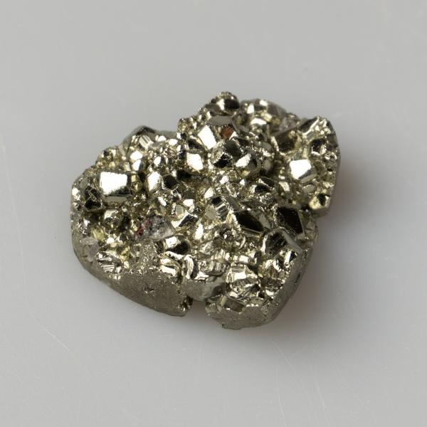 Pyrite Geode Heart 3,5X3X1 cm 0,030 kg