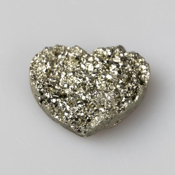 Pyrite Geode Heart 3,6X3X1 cm 0,030 kg