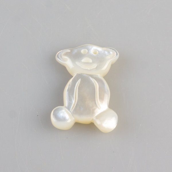Mother of pearl baby bear | 3,2 x 2,5 cm