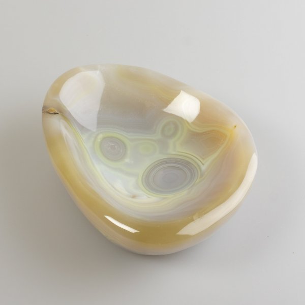 Pocket emptier, Ashtray, Jewelery box in natural Agate | 12x9,2x3 cm