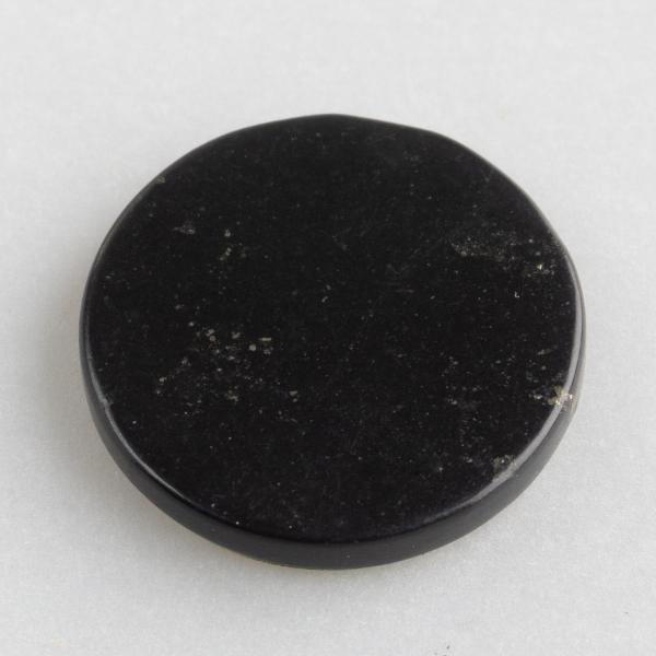 Shungite Round Plate with adhesive layer | 2X0,2 cm 0,003 kg