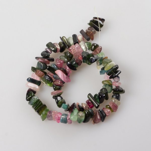 Tourmaline beads, DIY jewelry | Length 40 cm, stone 1 cm
