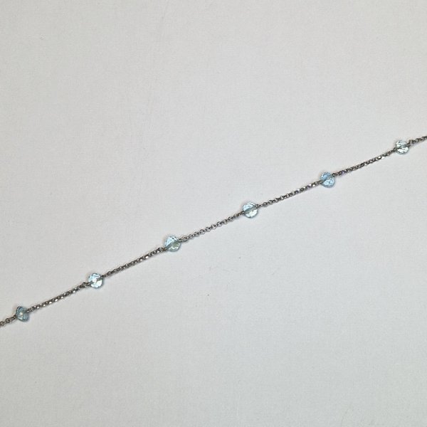 Necklace with Aquamarine and Silver