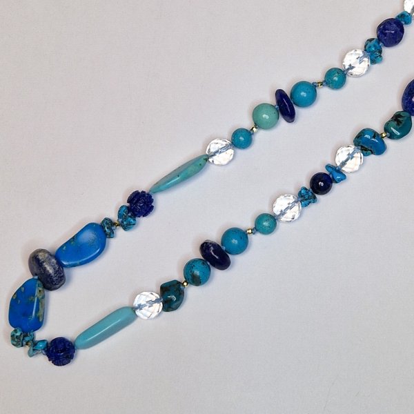 Necklace Lapis and Turquoise